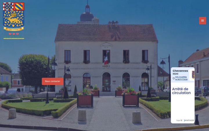 Screenshot von chevannes-yonne.fr