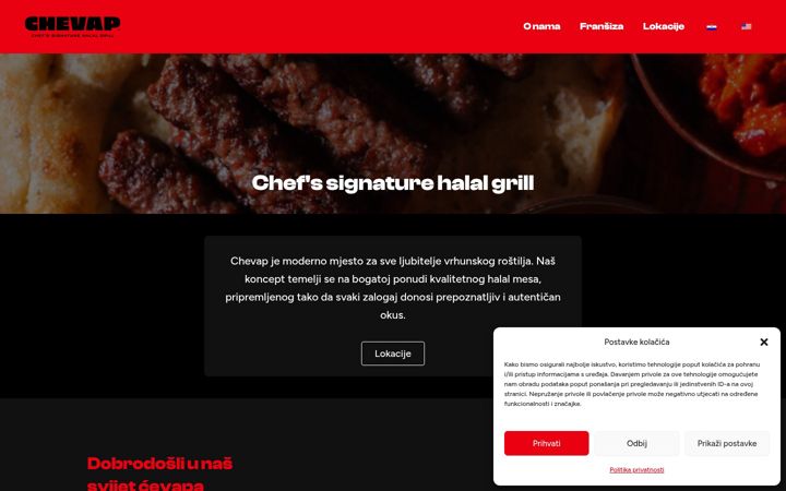 Screenshot van chevap.hr