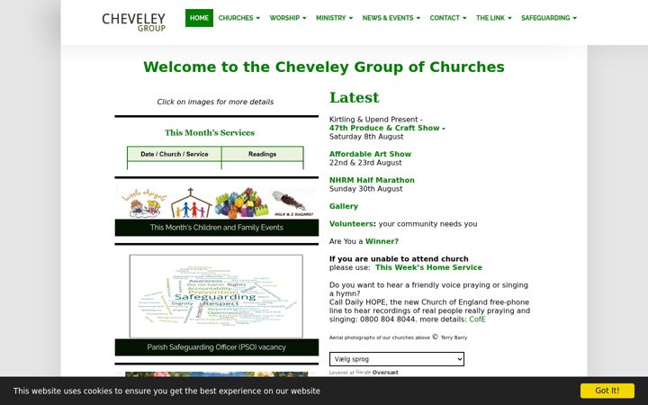 Screenshot di cheveleygroup.org