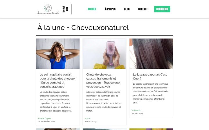 Screenshot von cheveuxonaturel.fr