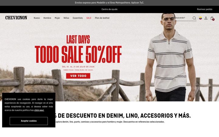 Screenshot of chevignon.com.co