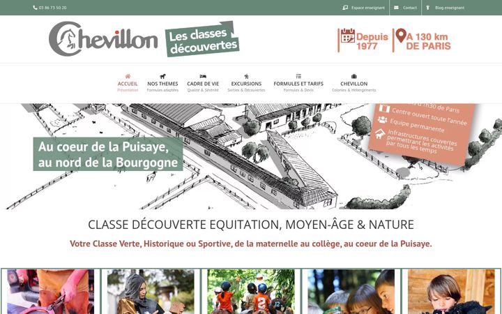 Screenshot von chevillon-classedecouverte.fr