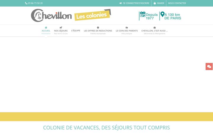 Screenshot von chevillon-colonies.fr