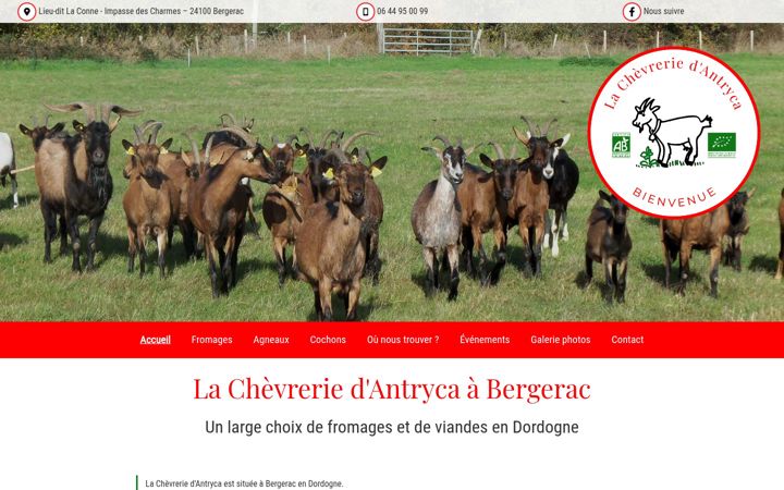 Screenshot von chevrerie-antryca.fr