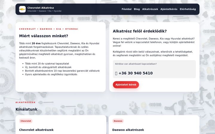 Screenshot ta' chevrolet-alkatresz.hu