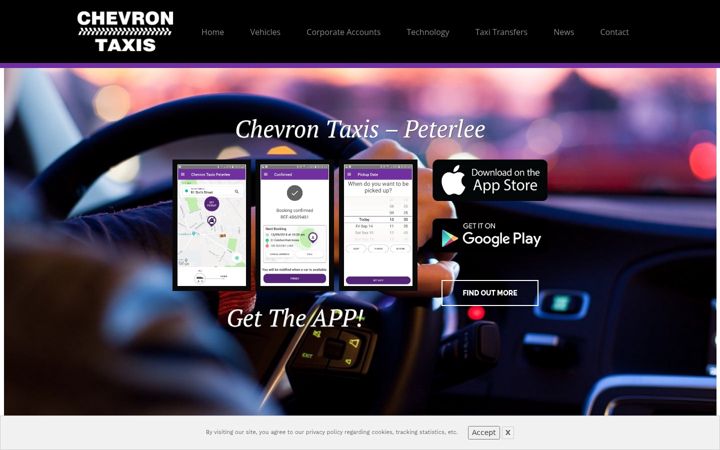 Screenshot του chevrontaxis.co.uk