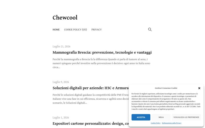 Skjermbilde av chewcool.it