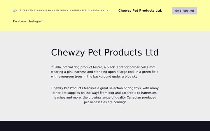 Screenshot του chewzy.ca