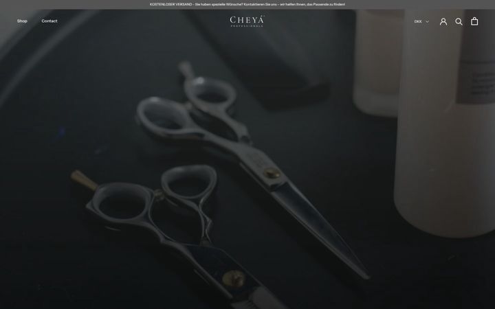 Screenshot of cheyaofficial.com