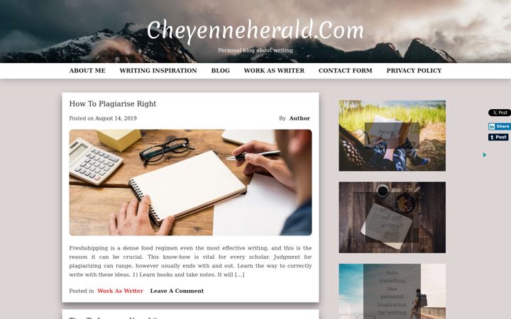 Screenshot of cheyenneherald.com