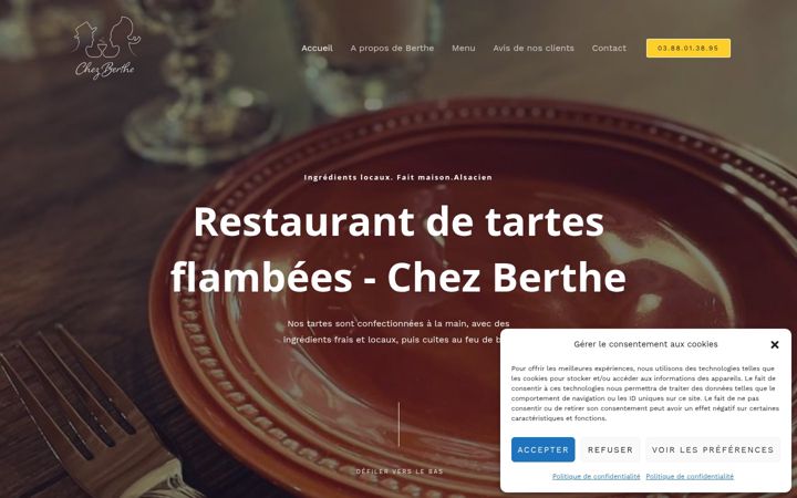 Skjámynd af chez-berthe-tartes-flambees.fr