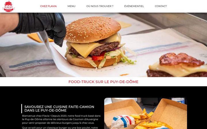 Skjámynd af chez-flavia-food-truck.fr