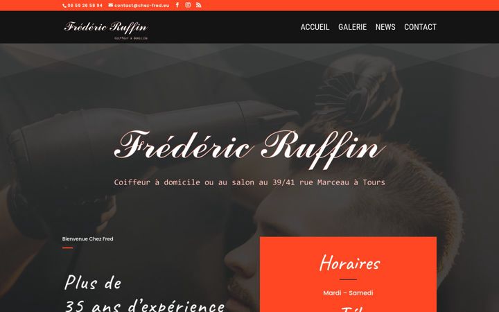 Snímek obrazovky chez-fred.eu