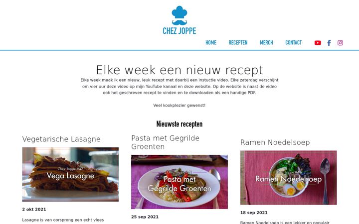 Ekrano kopija chez-joppe.nl