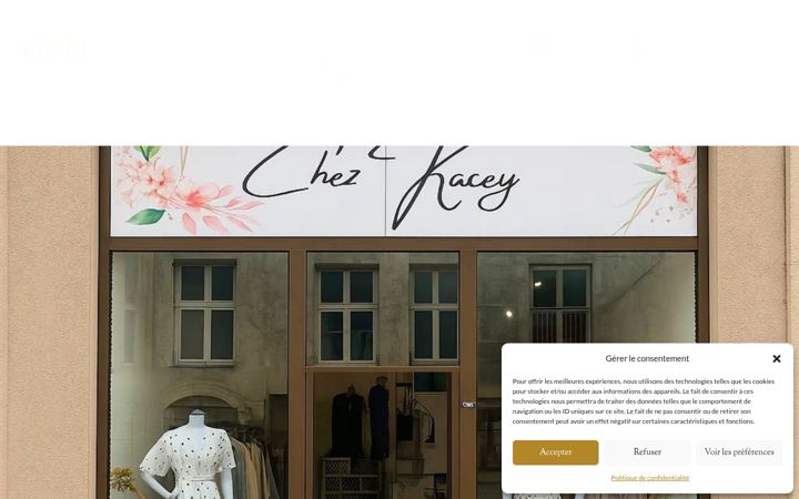 Skjámynd af chez-kacey.fr
