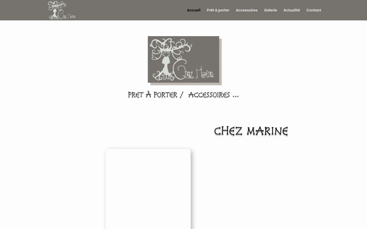 Skjámynd af chez-marine.fr