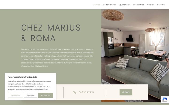 Screenshot of chez-marius-et-roma.com