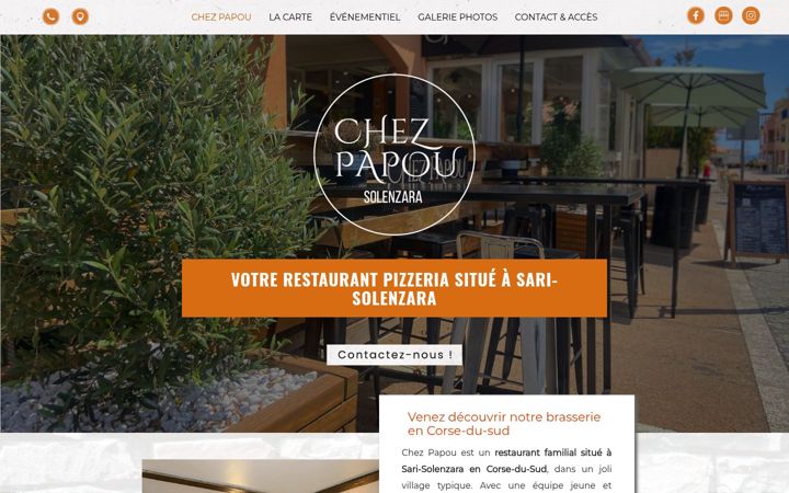 Skjámynd af chez-papou.fr