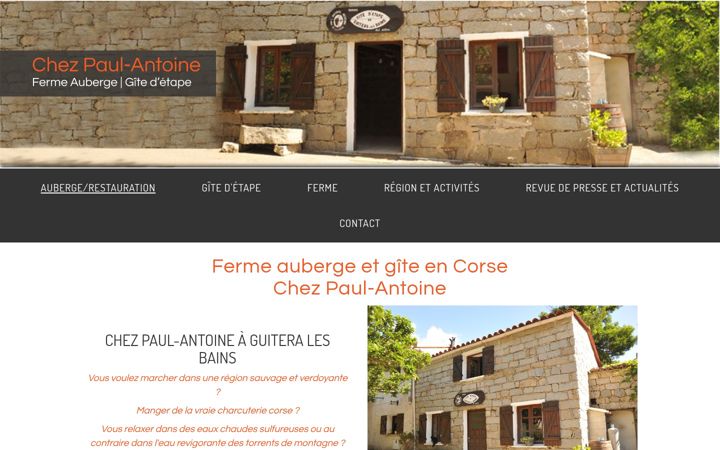 Screenshot of chez-paul-antoine.com