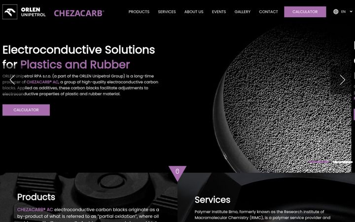 Screenshot of chezacarbcarbonblack.com