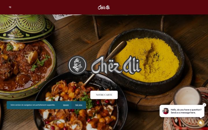 Skjámynd af chezali-quimper.fr