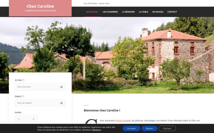 Képernyőkép: chezcaroline.fr