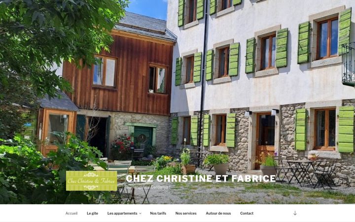 Képernyőkép: chezchristineetfabrice.fr