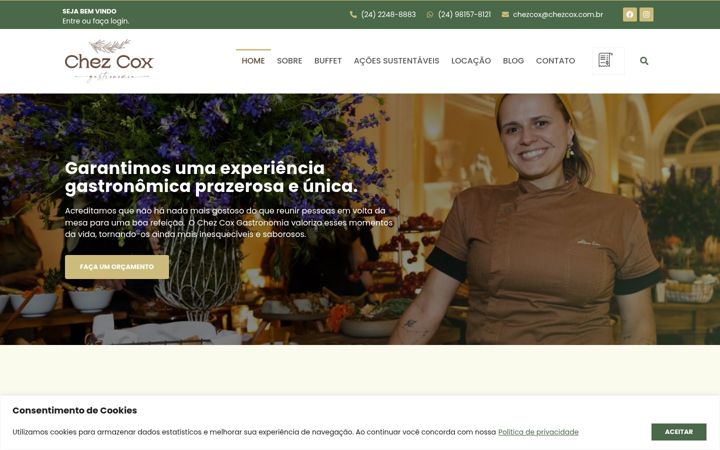 Captura de pantalla de chezcox.com.br