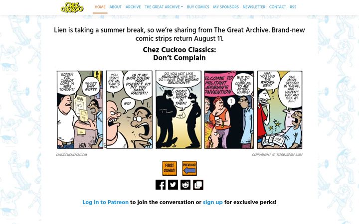 Screenshot of chezcuckoo.com