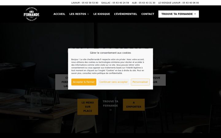 Képernyőkép: chezfernande.fr