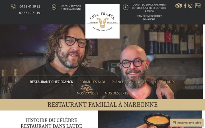 Ekrānuzņēmums no chezfranck11.fr