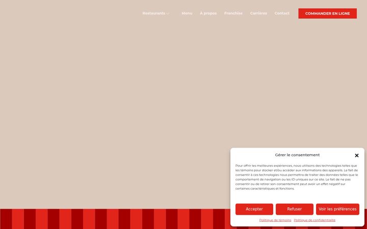 Screenshot του chezgerardpatatesfrites.ca