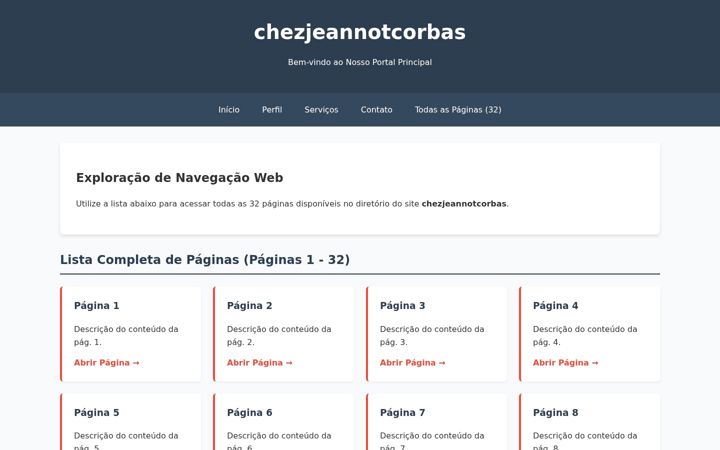 Screenshot of chezjeannotcorbas.com