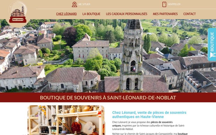 Captura de ecrã de chezleonard-de-noblat.fr