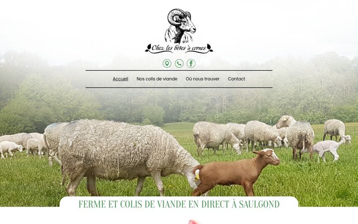 Captura de ecrã de chezlesbetesacornes.fr
