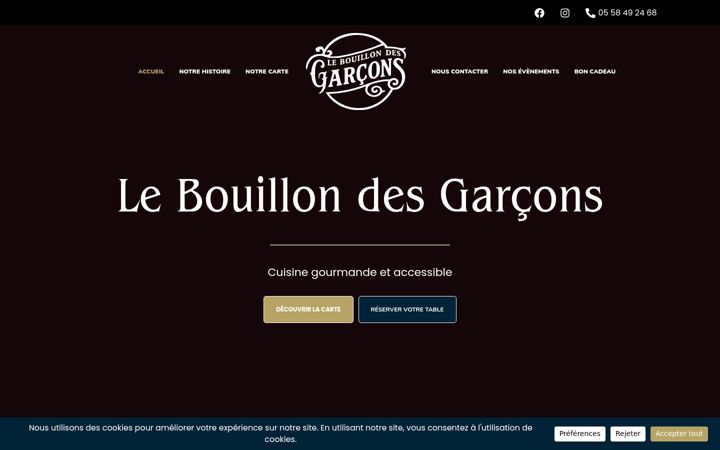 Captura de ecrã de chezlesgarconsdax.fr