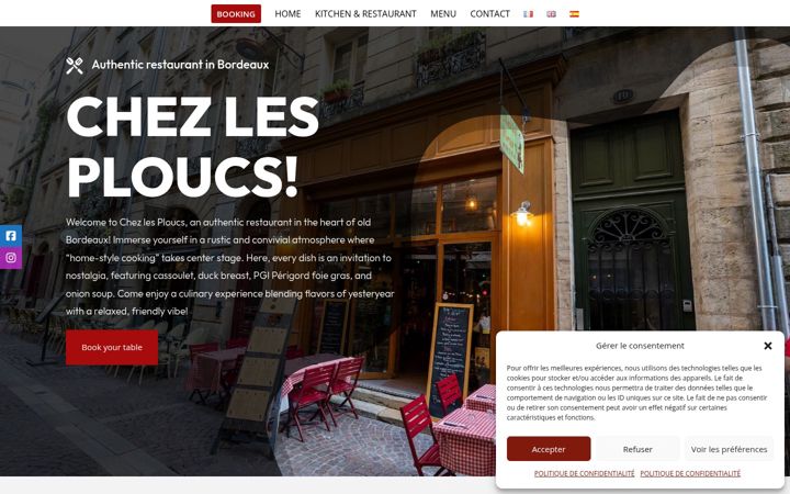 Captura de ecrã de chezlesploucs.fr