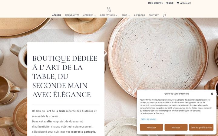 Captură de ecran a chezmadamehortense.fr