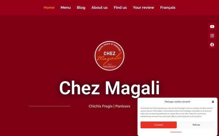 Captura de ecrã de chezmagali.fr
