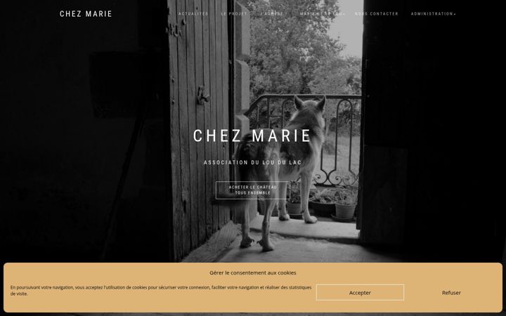 Captura de pantalla de chezmariedulou.fr
