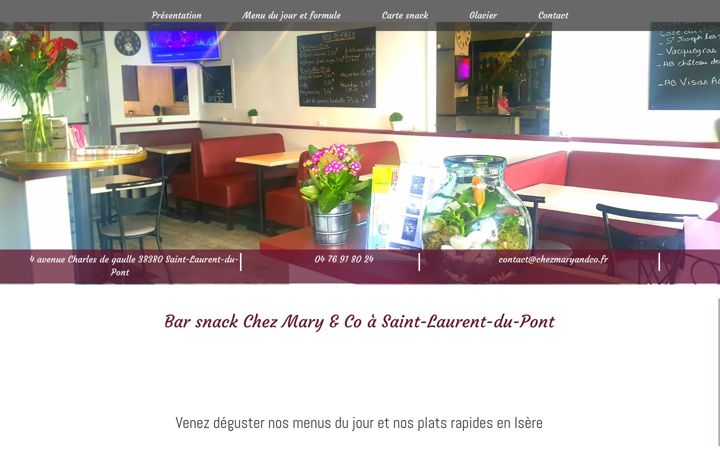 Captura de pantalla de chezmaryandco.fr