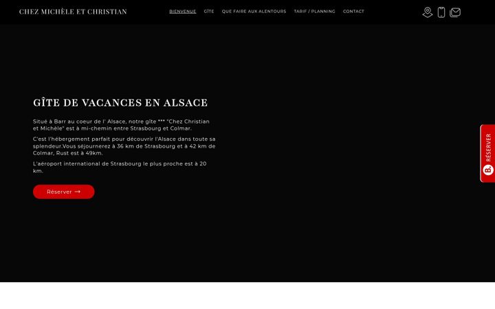 Captura de pantalla de chezmicheleetchristian.fr
