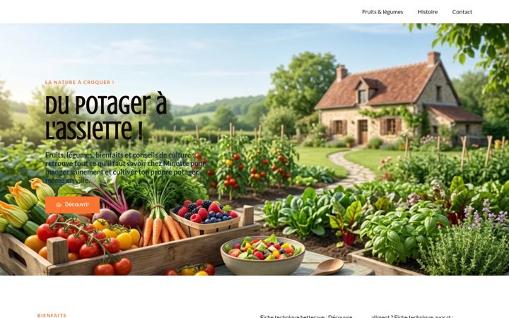 Captura de pantalla de chezminotte.fr