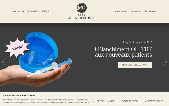 Screenshot του chezmondentiste.ca