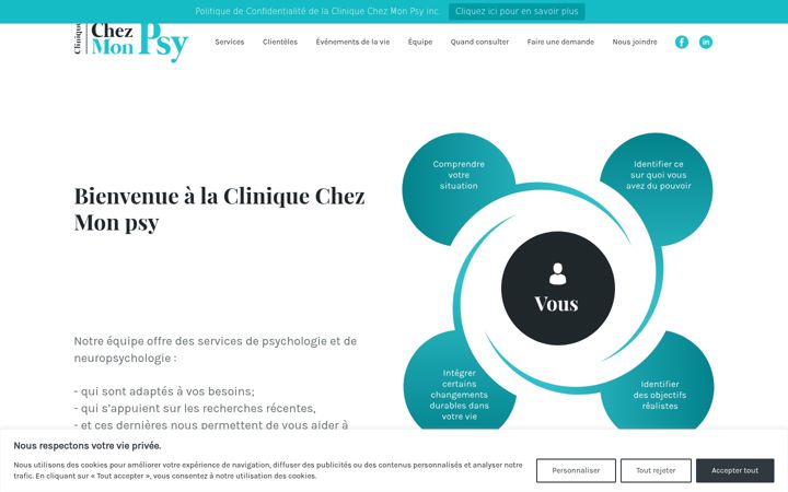 Screenshot του chezmonpsy.ca