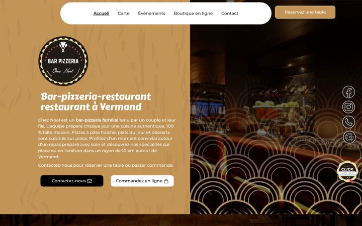Captura de pantalla de cheznoelvermand.fr