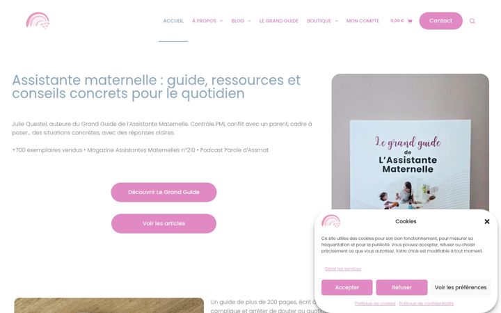 Screenshot van cheznounoujulie.fr