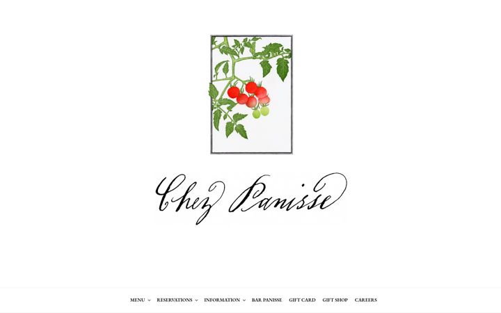 Екранна снимка на chezpanisse.com