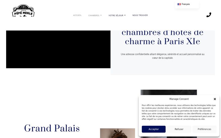 Screenshot of chezpepemerle.fr