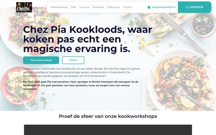 Kuvakaappaus sivustosta chezpia.nl